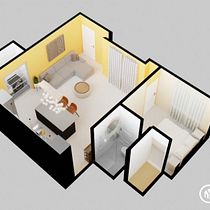 Mi proyecto del curso: Diseño de interiores de principio a fin. Projekt z dziedziny Architektura wnętrz, Projektowanie wnętrz, Dekoracja wnętrz i Projektowanie przestrzeni użytkownika Luisa Tangari - 04.07.2023