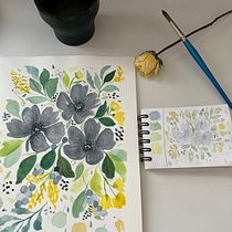 Mi proyecto del curso: Acuarela floral: conecta con la naturaleza. Ilustração tradicional, Pintura, Pintura em aquarela e Ilustração botânica projeto de Olga Zamora Wilson - 19.06.2023