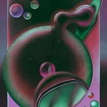 Mi proyecto del curso: Ilustración retrofuturista con Procreate. Projekt z dziedziny Ilustracja c, frowa, R, sunek c i frow użytkownika Dante Galindo - 17.06.2023