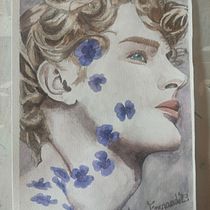 Mi proyecto del curso: Retrato en acuarela a partir de una fotografía. Un projet de Illustration traditionnelle, Dessin de portrait , et Aquarelle de maria-sun73 - 21.06.2023