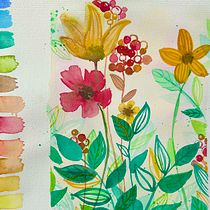 Mon projet du cours : Aquarelle florale créative : renouez avec la nature. Ilustração tradicional, Pintura, Pintura em aquarela e Ilustração botânica projeto de polinka_mn - 21.06.2023