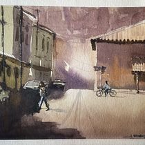 Mi proyecto del curso: Fundamentos de la luz y el color para acuarela. Painting, Watercolor Painting, and Architectural Illustration project by Juan Luis Monroy Botello - 06.20.2023