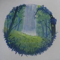 My project for course: Painting Atmospheric Landscapes with Gouache. Projekt z dziedziny Trad, c, jna ilustracja,  Malarstwo i Malowanie gwaszami użytkownika Betty Mounce - 21.06.2023