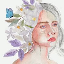 Mi proyecto del curso: Retrato ilustrado en acuarela. Un progetto di Illustrazione tradizionale, Belle arti, Pittura, Disegno, Pittura ad acquerello, Disegno di ritratti e Disegno artistico di Ale Navarro - 22.06.2023