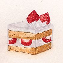 Meu projeto do curso: Ilustração de alimentos  em aquarela. Un progetto di Illustrazione tradizionale, Belle arti, Pittura e Pittura ad acquerello di Ana Christina Batista - 22.06.2023