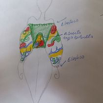 Mi proyecto del curso: Introducción al upcycling: diseña moda sostenible. Un projet de St, lisme, Couture, Upc, cling , et Confection de patrons et vêtements de Wanda Baez - 23.06.2023
