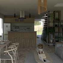 Mi proyecto del curso: Render de interiores con SketchUp y V-Ray . Projekt z dziedziny  Architektura, Architektura wnętrz, Architektura c, frowa i Wizualizacja architektoniczna użytkownika Hernán Armando Andrade Marques - 23.06.2023