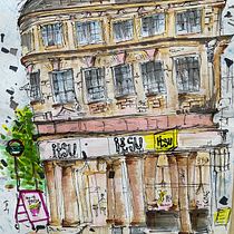 My project for course: Expressive Architectural Sketching with Colored Markers. Sketching, Drawing, Architectural Illustration, Sketchbook & Ink Illustration project by rodi_b - 06.23.2023
