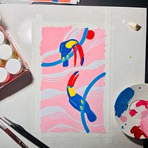 Meu projeto do curso: Tucano . Un progetto di Illustrazione tradizionale, Belle arti, Pittura e Pittura gouache di Maracujanna - 22.06.2023