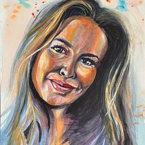 My project for course: Artistic Portrait with Watercolors. Fine Arts, Painting, Watercolor Painting, and Portrait Drawing project by Pernille Dysthe - 06.24.2023