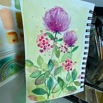 My project for course: Artistic Floral Watercolor: Connect with Nature. Ilustração tradicional, Pintura, Pintura em aquarela e Ilustração botânica projeto de monicalfd - 24.06.2023