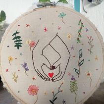 Mi proyecto del curso: Técnicas básicas de bordado: puntadas, composiciones y gamas cromáticas. Un projet de Création d'accessoires, Création de costumes, Broderie, Théorie des couleurs , et Design textile de Maria Gabriela Valero Pereira - 25.06.2023