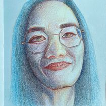 My project for course: Vibrant Portrait Drawing with Colored Pencils. Drawing, Portrait Drawing, Sketchbook, and Colored Pencil Drawing project by Lil Chen - 06.25.2023