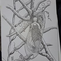 Mi proyecto del curso: Ilustración surrealista con rotuladores Ein Projekt aus dem Bereich Traditionelle Illustration, Bleistiftzeichnung, Zeichnung, Artistische Zeichnung, Illustration mit Tinte und Realistische Zeichnung von Maria Yolanda Nuñez Medina - 18.06.2023