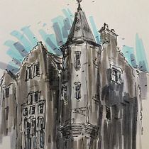 My project for course: Expressive Architectural Sketching with Colored Markers. Sketching, Drawing, Architectural Illustration, Sketchbook & Ink Illustration project by Brett Chouinard - 06.26.2023