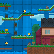 My project for course: Creation of Pixel Art Scenes for Video Games. Un progetto di Animazione 2D, Animazione 3D, Videogiochi, Pixel art, Progettazione di videogiochi e Sviluppo di videogiochi di zay_07 - 26.06.2023