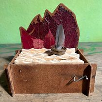 Mein Abschlussprojekt für den Kurs: Holzautomaten: Erwecke Skulpturen zum Leben . Character Design, Sculpture, To, Design, Art To, s, and Woodworking project by Tanja Flügel - 06.26.2023
