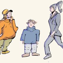 Mein Abschlussprojekt für den Kurs: Charakterdesign mit stilisierter Anatomie. Un progetto di Illustrazione tradizionale, Character design, Disegno e Disegno anatomico di Regina Störk - 26.06.2023
