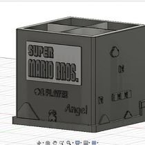 Mi proyecto del curso: Introducción al diseño e impresión en 3D Portalapizes Super Mario. 3D, Design industrial, Design de produtos, Modelagem 3D, e 3D Design projeto de Angel Bermudez - 04.06.2023