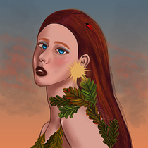Nature. Traditional illustration, Drawing, Digital Illustration, Portrait Drawing, Digital Drawing, and Digital Painting project by tikhonovadarina1502 - 06.26.2023