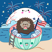 My project for course: Designing Kawaii Worlds: Spread Joy Through Illustration. Character Design, Digital Illustration, and Traditional illustration project by Oriana A. - 06.25.2023