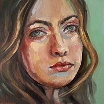 My project for course: Portrait Painting with Oil: Explore Light and Shade. Fine Arts, Painting, and Oil Painting project by Maria Abdueva - 06.27.2023