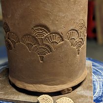 My project for course: Stamp Making for Textured Pottery. Arts, Crafts, Fine Arts, Decoration, Ceramics, and DIY project by Kelly Hall - 06.27.2023