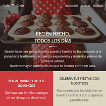Cafetería Oslo, by Alberto Iglesias. Projekt z dziedziny Web design, Tworzenie stron internetow, ch, CSS i HTML użytkownika Alberto Iglesias - 01.06.2023
