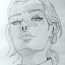My project for course: Portrait Sketchbooking: Explore the Human Face. Sketching, Drawing, Portrait Drawing, Artistic Drawing, and Sketchbook project by Diana Lapina - 06.26.2023