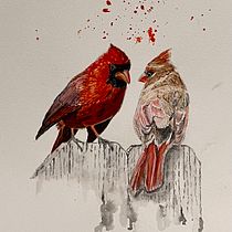 My project for course: Artistic Watercolor Techniques for Illustrating Birds. Traditional illustration, Realistic Drawing, Naturalistic Illustration, and Watercolor Painting project by Nicholas Wibben - 06.25.2023