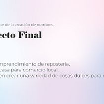 Mi proyecto del curso: Naming: el arte de la creación de nombres. Un projet de Publicité, Br, ing et identité, Conseil créatif, Gestion de la conception , et Naming de damaris_esprel - 27.06.2023