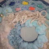 Mi proyecto del curso: las olas del mar. Un proyecto de Artesanía, Diseño de interiores, Pattern Design, Tejido y Diseño textil de Paola Cambranis Gamboa - 28.06.2023