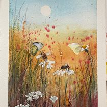 My project for course: Illustrating the Natural World with Watercolor and Charcoal. Traditional illustration, Painting, and Naturalistic Illustration project by Ellen Johnson - 07.24.2023