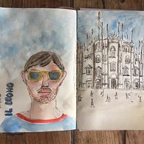 Il mio progetto del corso: Sketching artistico ad acquerello: spazio alle tue idee. Ilustração tradicional, Esboçado, Criatividade, Desenho, Pintura em aquarela, e Sketchbook projeto de Ivana Marcatto - 28.06.2023