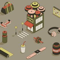 My project for course: Isometric Animation with Illustrator and After Effects. Animação, Ilustração vetorial, Animação 2D e Ilustração digital projeto de yasmina.yana - 28.06.2023