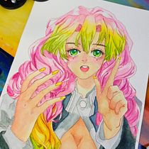 My project for course: Manga-style Portraits in Watercolor. Un proyecto de Ilustración tradicional, Diseño de personajes, Cómic, Pintura a la acuarela y Manga de Lee Cantago - 28.06.2023