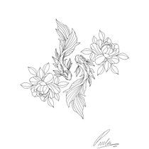 Mi proyecto del curso: Diseño de tatuaje de autor con Procreate. Ilustração tradicional, Design gráfico, Desenho, Ilustração digital, Desenho de tatuagens, e Desenho digital projeto de Paula Núñez Hernández - 28.06.2023