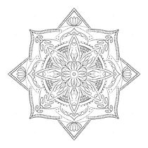 Mijn project van de cursus: De kunst van het tekenen van mandala's: maak geometrische patronen. Drawing & Ink Illustration project by Jolanda Klein - 06.28.2023