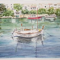 Mi proyecto del curso: Pintura en acuarela de paisajes marinos Ein Projekt aus dem Bereich Malerei, Aquarellmalerei und Naturalistische Illustration von marianpri - 29.06.2023
