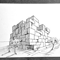 Mijn project van de cursus: Architecturaal schetsen: eindproduct. Arquitetura, Esboçado, Desenho, Ilustração arquitetônica, Sketchbook, e Design de espaços projeto de Stacey Ouwerkerk - 29.06.2023