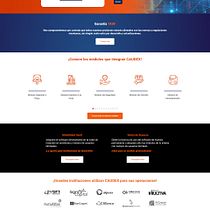 Landing Page para Software de Gestión Financiera. Un progetto di UX / UI e Web design di Danna Patricia Aguilar Duran - 24.06.2023