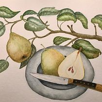 Mein Abschlussprojekt für den Kurs: Realistische botanische Illustration: Finde Zuflucht in der Natur. Painting, Watercolor Painting, Botanical Illustration, and Naturalistic Illustration project by sabine.hobbie - 06.29.2023