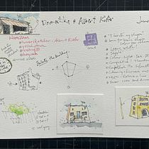 My project for course: Expressive Architectural Sketching with Colored Markers. Een project van  Schetsen,  Tekening,  Architecturale illustratie, Sketchbook y  Illustratie met inkt van mikeabike - 29.06.2023