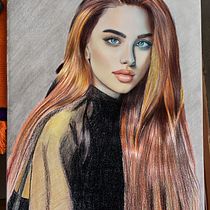 Mi proyecto del curso: Dibujo de retratos llamativos con lápices de colores. Drawing, Portrait Drawing, Sketchbook, and Colored Pencil Drawing project by Felipe Díaz García - 06.30.2023