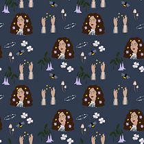 Mi proyecto del curso: Ilustración digital de patrones inspirados en la naturaleza. Un progetto di Illustrazione tradizionale, Pattern design, Disegno, Illustrazione digitale e Illustrazione botanica di heidens_ - 30.06.2023