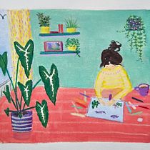 Mijn project van de cursus: Sketchbook om je tekenstijl te verkennen. Un proyecto de Ilustración tradicional, Bocetado, Creatividad, Dibujo, Pintura a la acuarela, Sketchbook y Pintura gouache de Yvonne - 01.07.2023