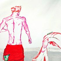 My project for course: Expressive Figure Drawing: Explore Lines, Shapes and Colors. Fine Arts, Pencil Drawing, Drawing, Realistic Drawing, Figure Drawing, Gouache Painting, and Portrait Drawing project by foxrigney - 07.01.2023