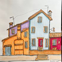My project for course: Expressive Architectural Sketching with Colored Markers. Een project van  Schetsen,  Tekening,  Architecturale illustratie, Sketchbook y  Illustratie met inkt van Paula Liotine - 01.07.2023
