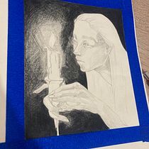 Mi proyecto del curso: Retrato creativo en claroscuro con lápiz. Un projet de Illustration traditionnelle, Dessin au cra, on, Dessin de portrait, Dessin artistique, Dessin aux cra , et ons de couleur de bbdeluz88 - 02.07.2023