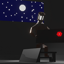 Mein Abschlussprojekt für den Kurs: Low-Poly-Charakter-Modellierung für Videospiele Ein Projekt aus dem Bereich 3D, 3-D-Modellierung, Videospiele, Design von 3-D-Figuren und Design für Videospiele von c.schmid-illerberg - 02.07.2023